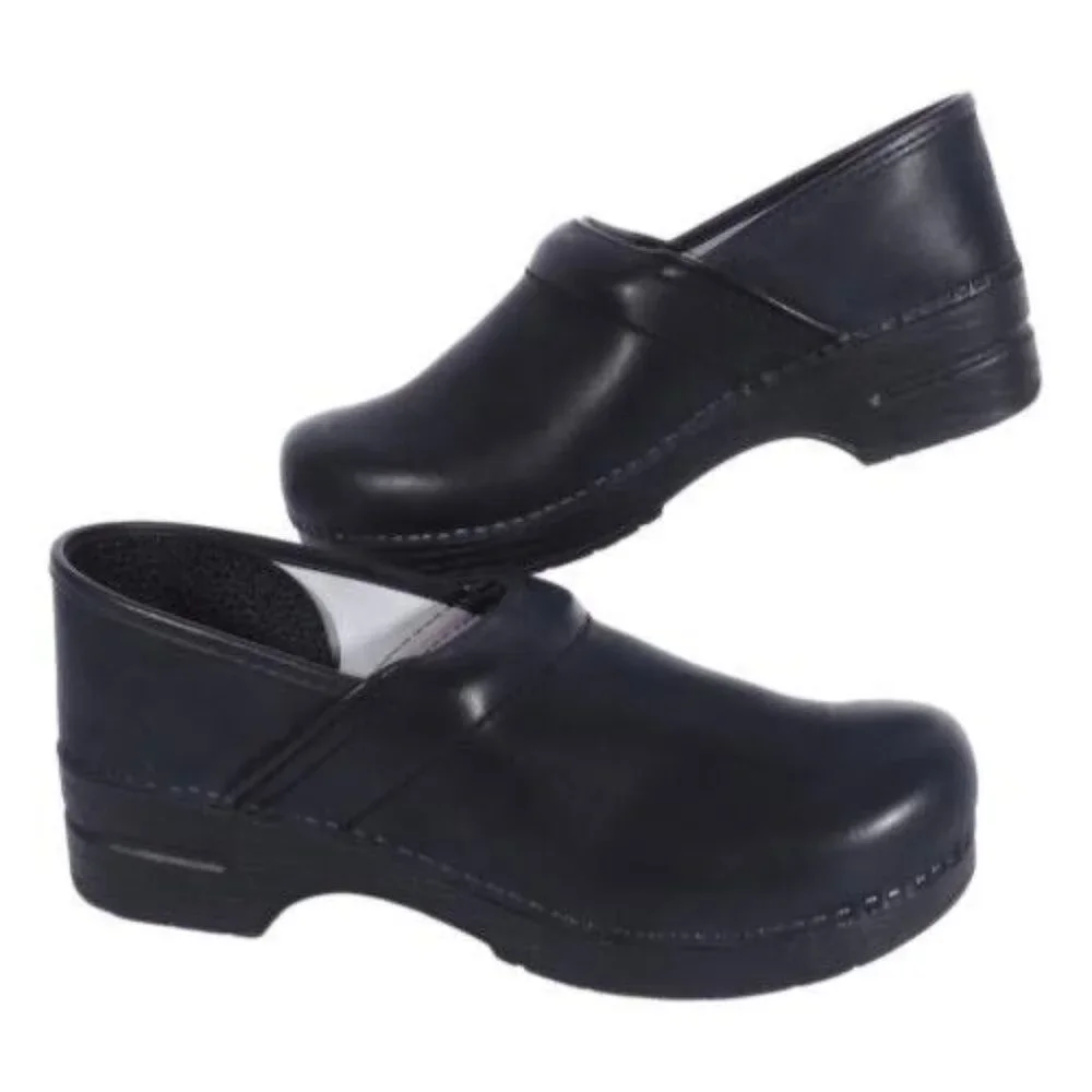 Dansko Womens  Clog Black Size 42 11.5 Style 006 020202 Leather w Box - Picture 2 of 6